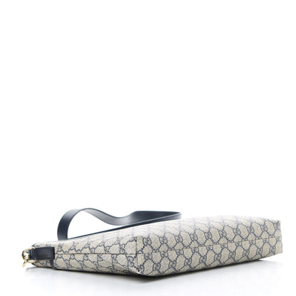 Gucci GG Plus Monogram Medium Flat Messenger Bag Navy 4 of 13