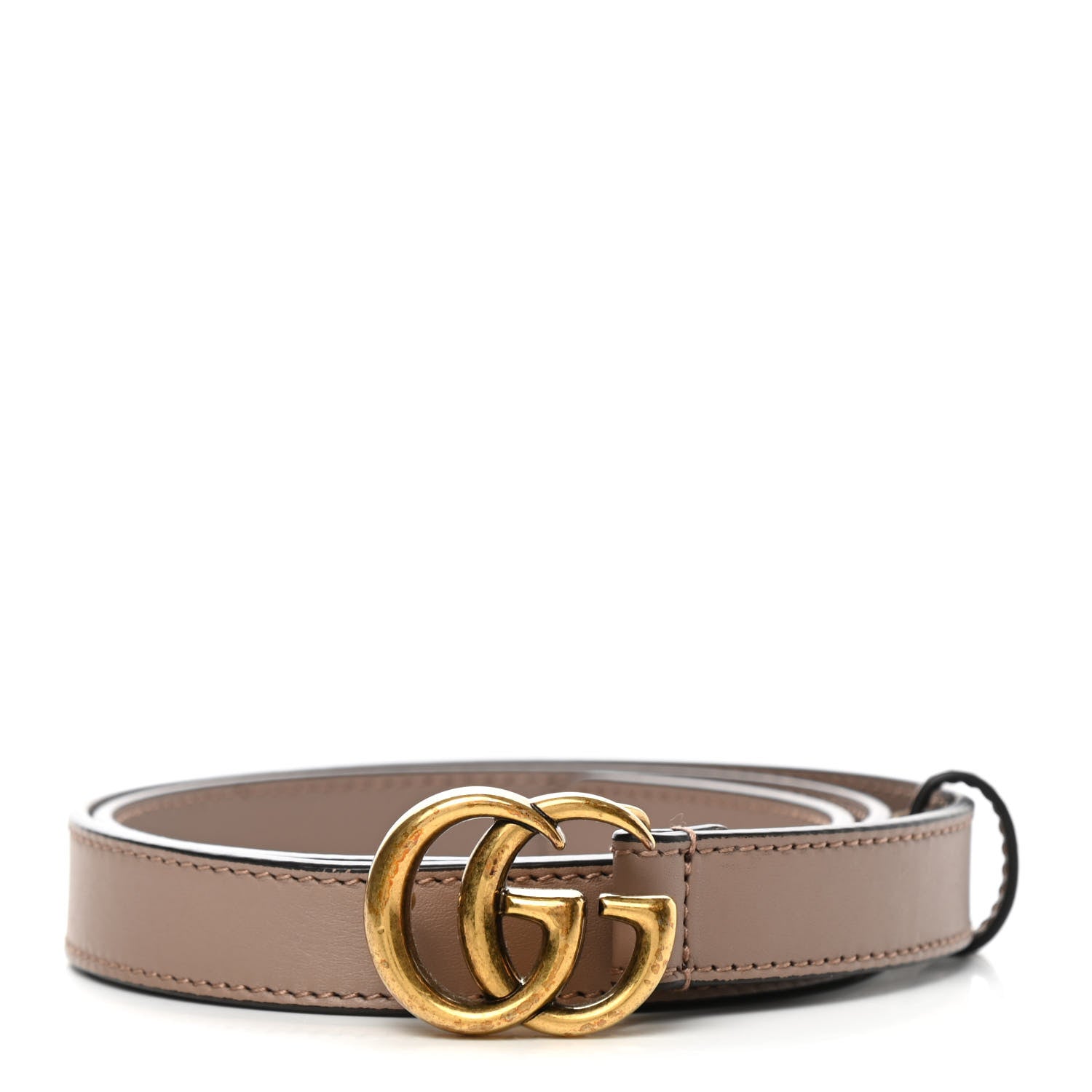 Gucci Calfskin Double G 20mm Belt 75 30 Porcelain Rose 1 of 7