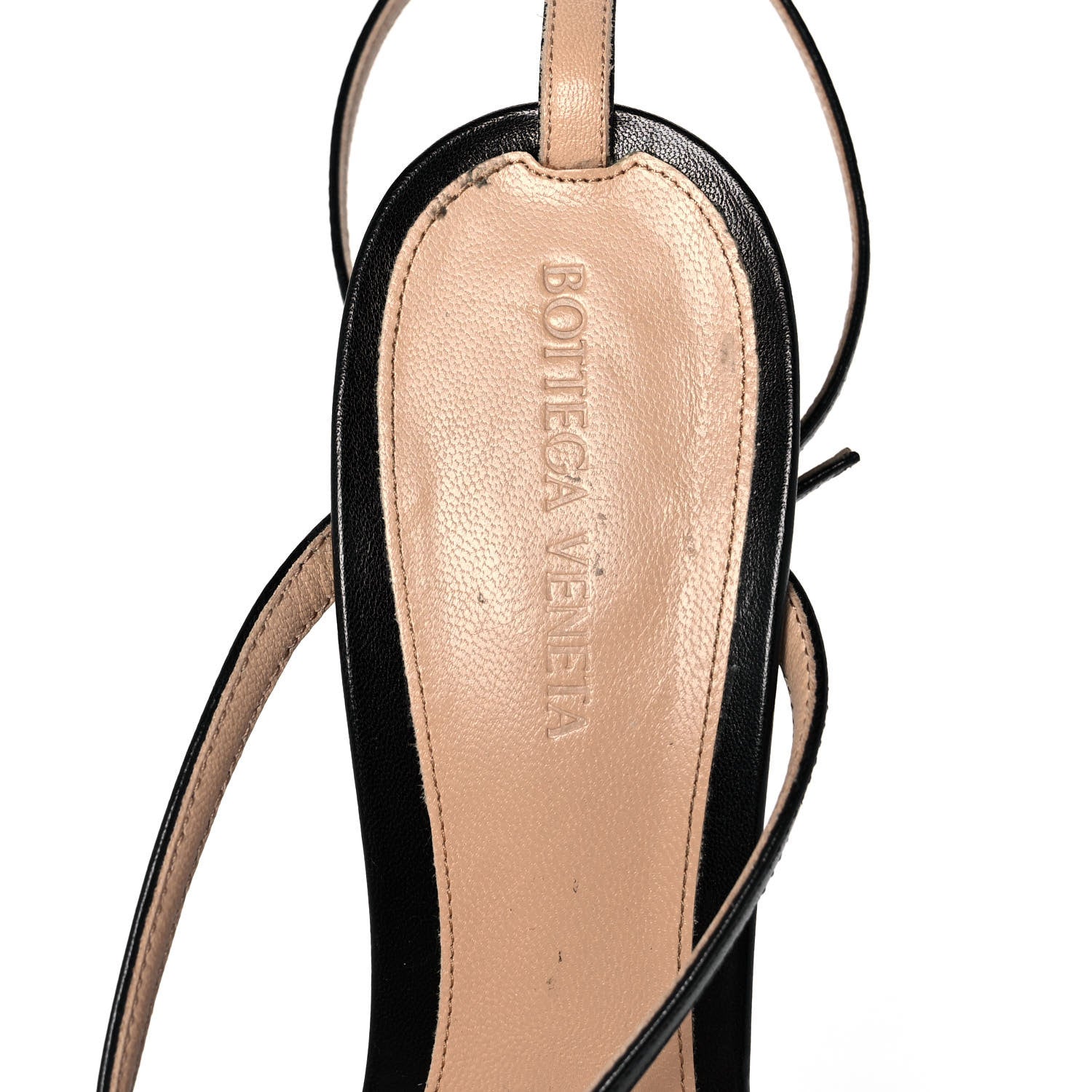 Bottega Veneta Lambskin Stretch Multi Strap 90mm Sandals 41.5 Black 7 of 7