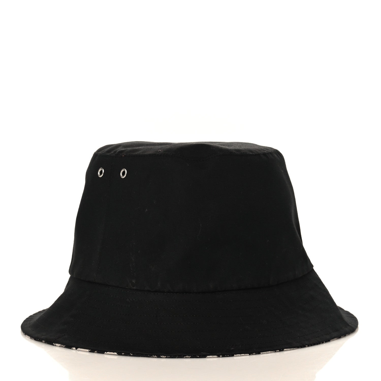 Christian Dior Oblique Reversible Teddy-D Brim Bucket Hat 58 Black 6 of 10