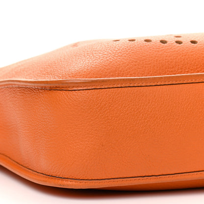 Hermes Taurillon Clemence Evelyne PM Orange 9 of 16