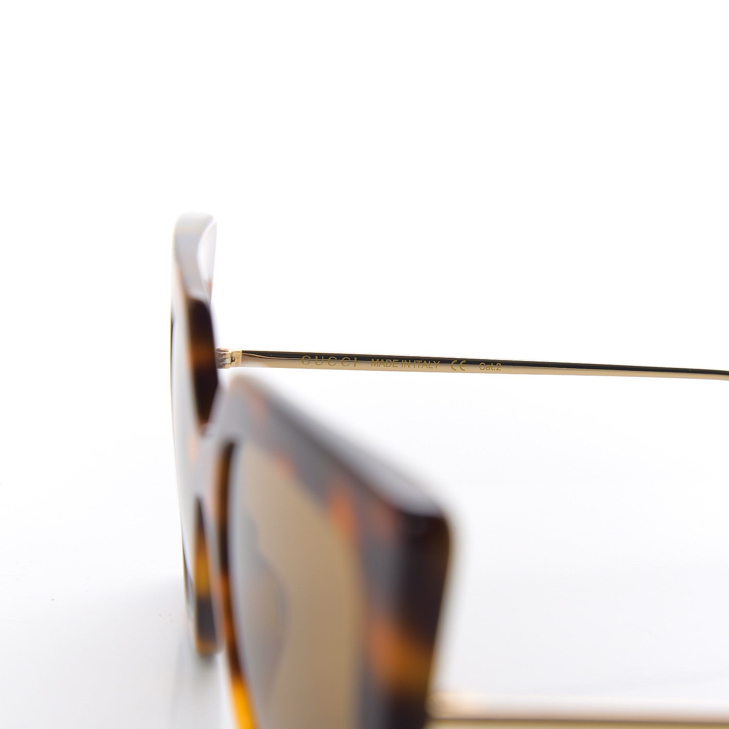 Gucci Acetate Oversize Square Frame GG0435S Sunglasses Havana 6 of 8