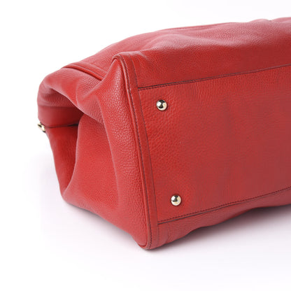 Gucci Pebbled Calfskin Large Soho Shoulder Bag Red 5 of 12