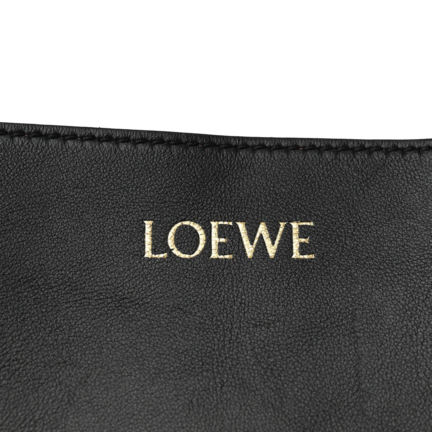 Loewe Shiny Calfskin Large Puzzle Fold Tote Black 6 of 15