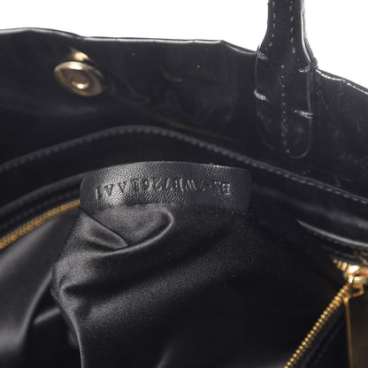 Valentino Garavani Patent Lacca Bow Tote Black 7 of 16