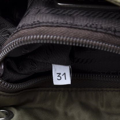 Prada Nylon Vela Mini Cinch Backpack Green 11 of 17