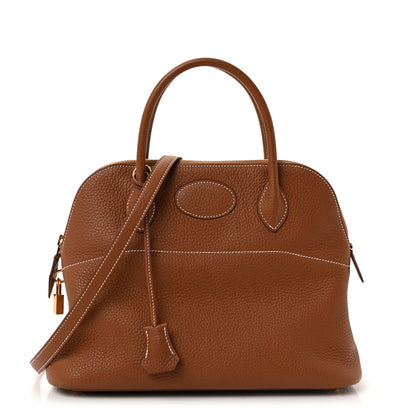 Hermes Taurillon Clemence Bolide 31 Gold 1 of 9