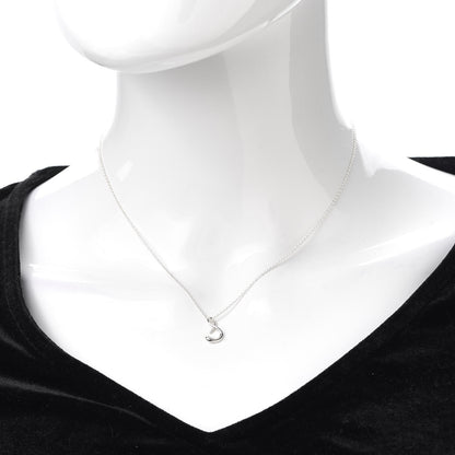 Tiffany Sterling Silver Elsa Peretti Letter S Pendant Necklace 2 of 5