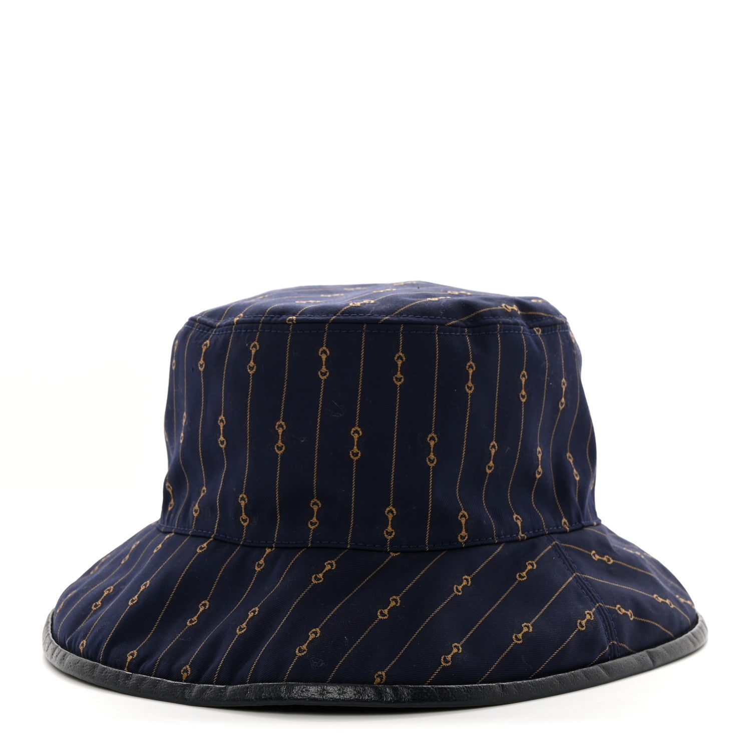 Gucci Monogram Bob Double Back Reversible Bucket Hat S Beige Midnight Blue 1 of 14