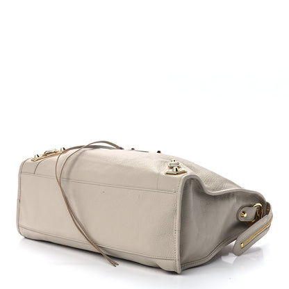 Balenciaga Chevre Gold Hardware Metallic Edge City Beige Praline 9 of 11