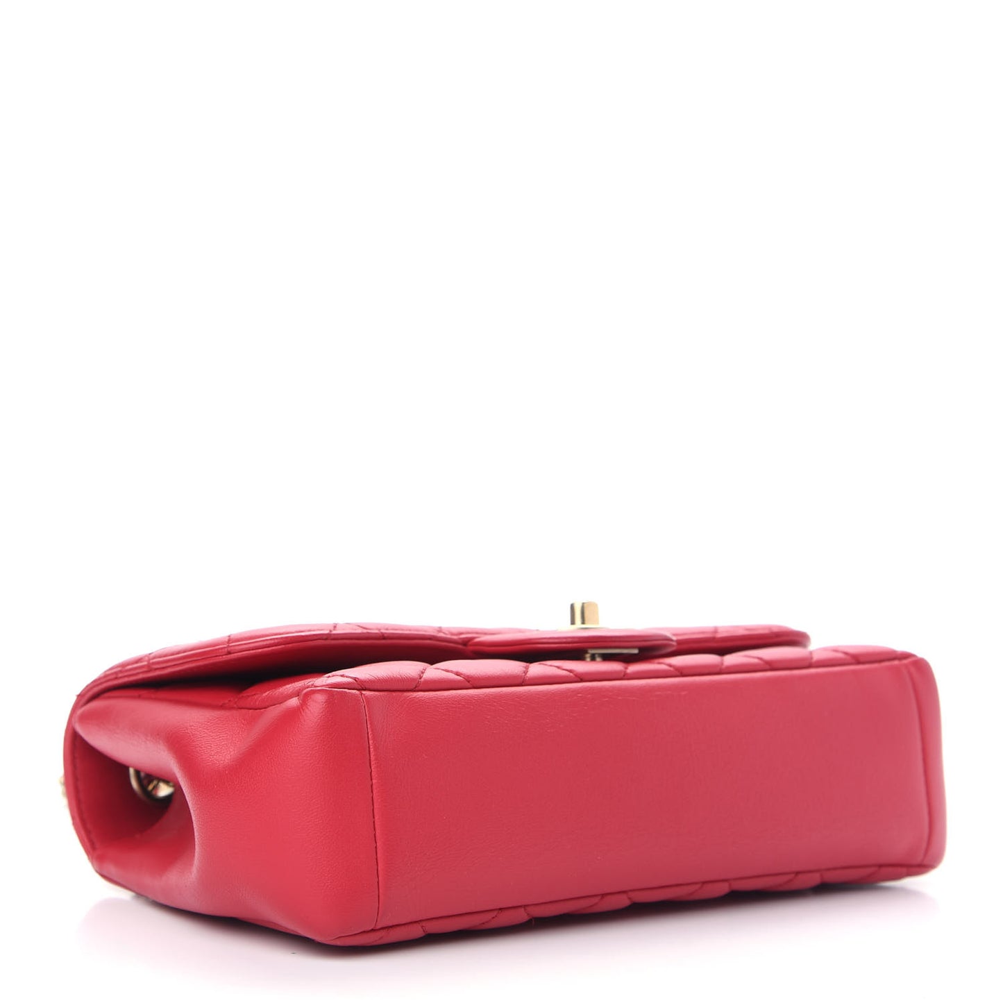 Lambskin Quilted Mini Mademoiselle Chic Flap Dark Pink