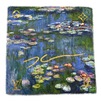 Louis Vuitton Wool Silk Masters Monet Shawl 1 of 5