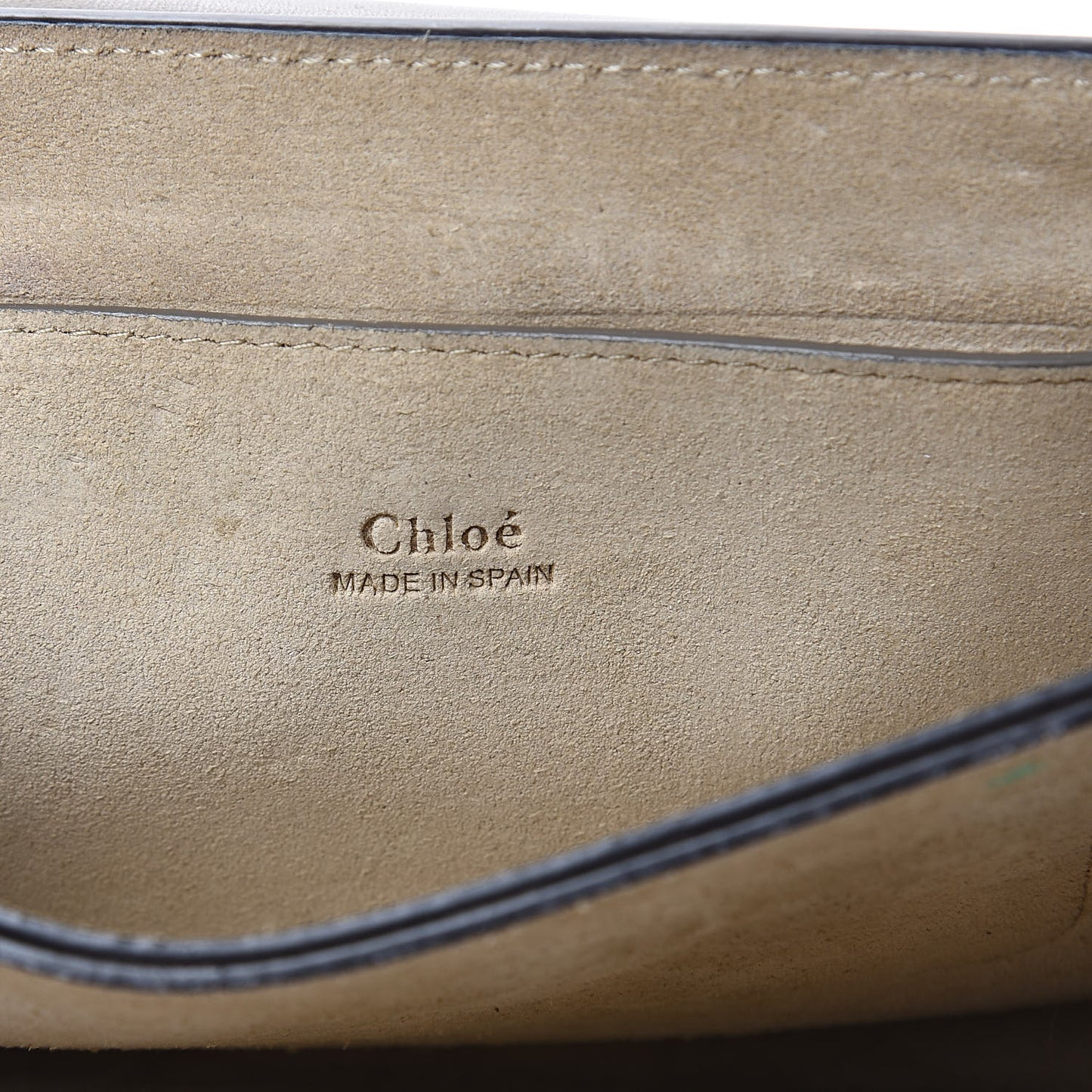Suede Calfskin Small Faye Shoulder Bag Motty Grey