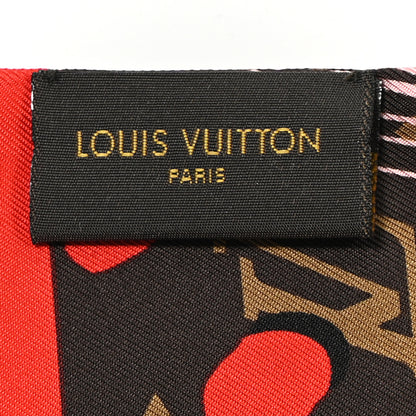 Louis Vuitton Silk Monogram Jungle Dots Bandeau Sugar Pink Poppy 4 of 5
