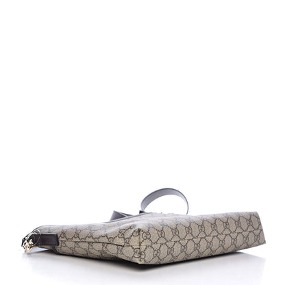 Gucci GG Plus Monogram Medium Flat Messenger Bag Dark Brown 4 of 10