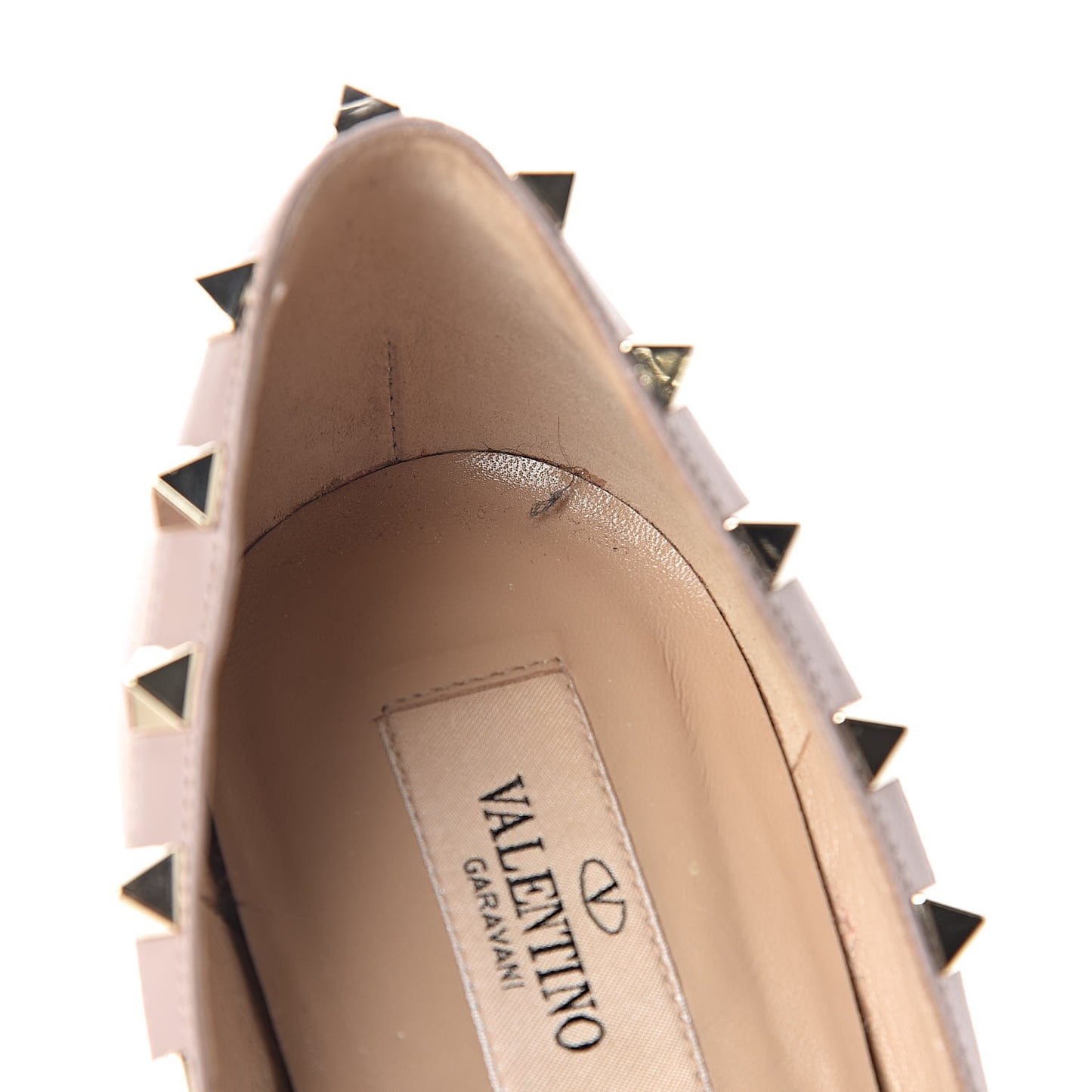 Nappa Rockstud 100mm Pumps 38.5 Soft Noisette Poudre