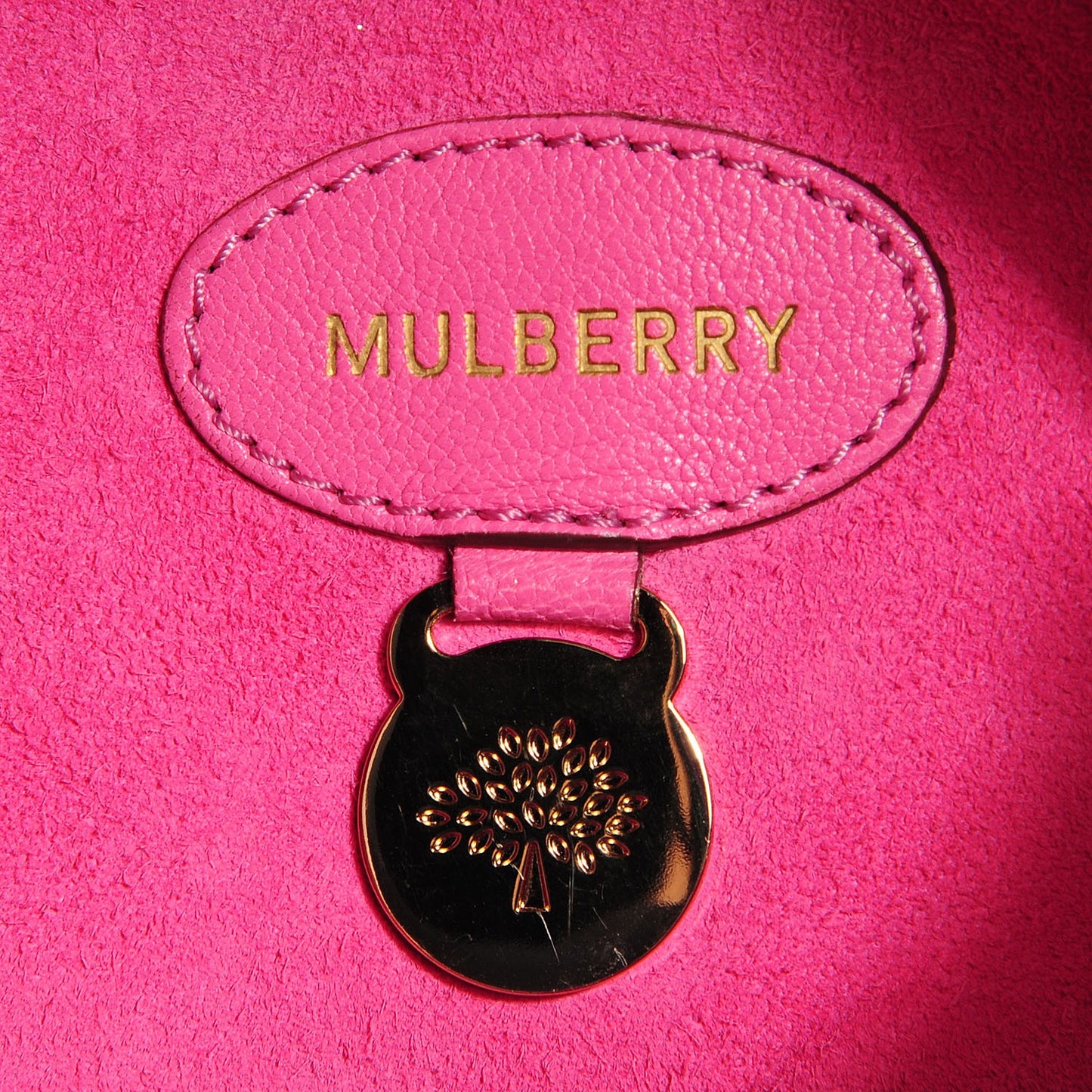 Glossy Goatskin Bayswater Raspberry