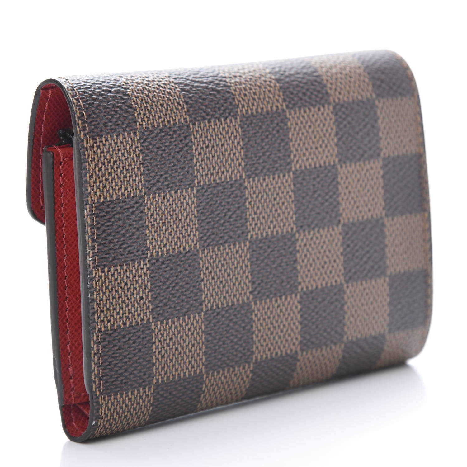 Louis Vuitton Damier Ebene Victorine Wallet Cherry 3 of 9
