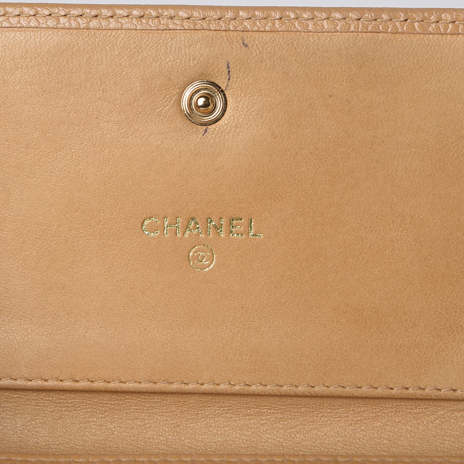 Chanel Caviar CC Timeless Flap Wallet Beige 9 of 12