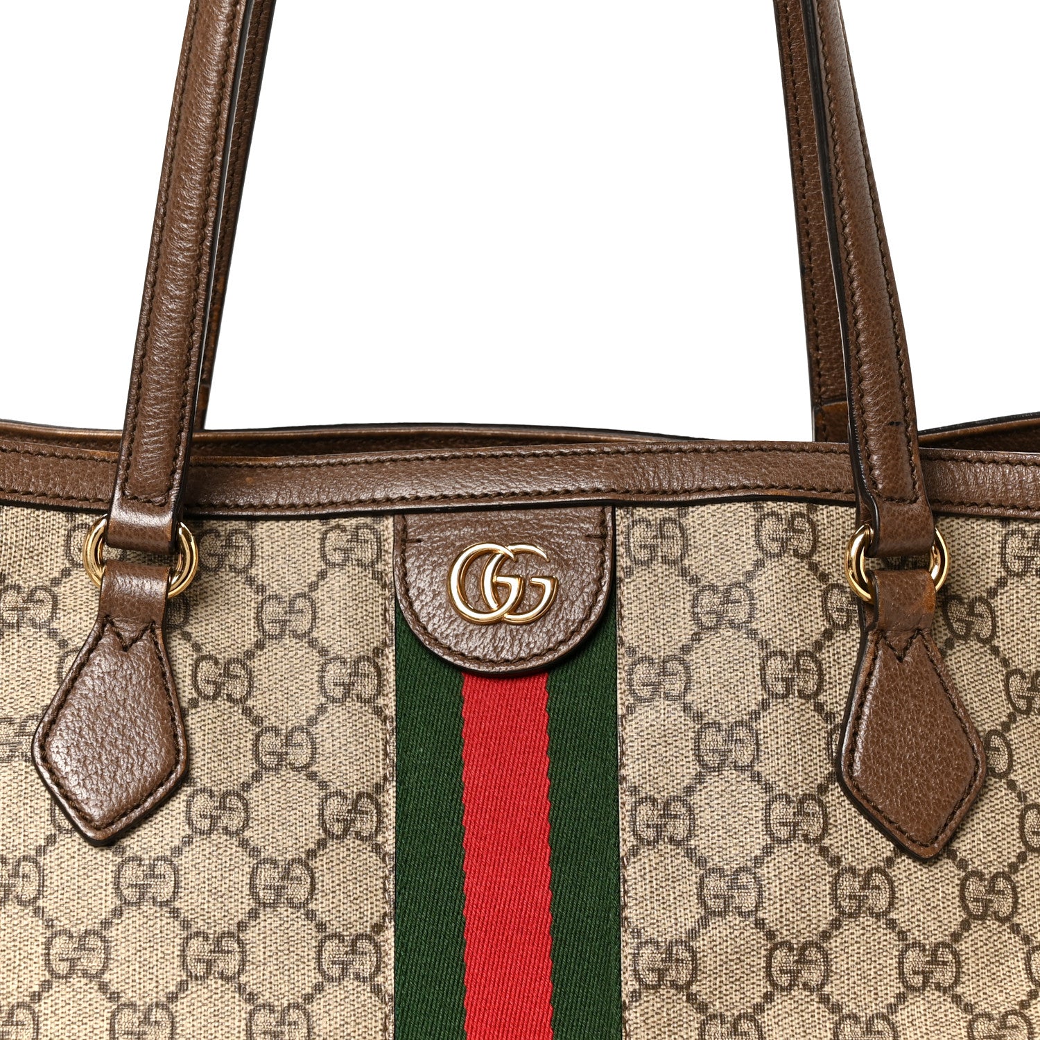 Gucci GG Supreme Monogram Medium Ophidia Shopping Tote Brown 9 of 16