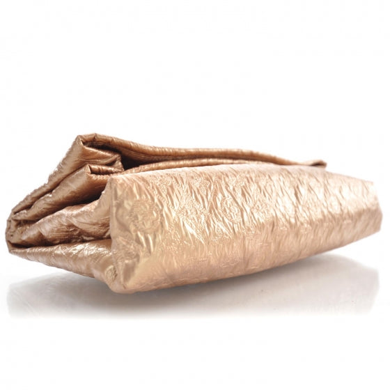 Jacquard Quilted Monogram Limelight Clutch GM Rose Gold