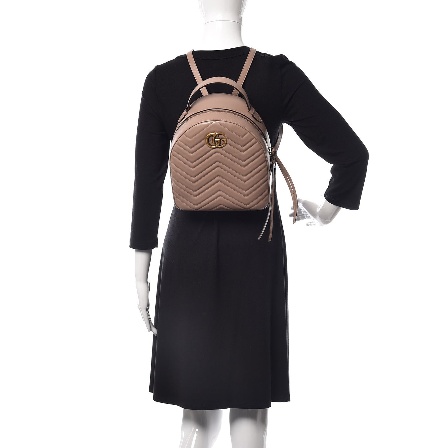Calfskin Matelasse GG Marmont Backpack Porcelain Rose