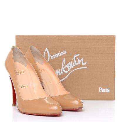 Christian Louboutin Patent Decollete 868 100 Pumps 38.5 Nude 9 of 9