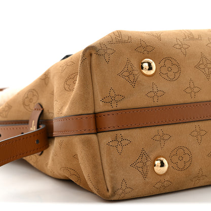 Louis Vuitton Suede Mahina CarryAll PM Beige 10 of 13