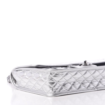 Chanel Vinyl Large Ice Cube Flap Silver 9 of 13