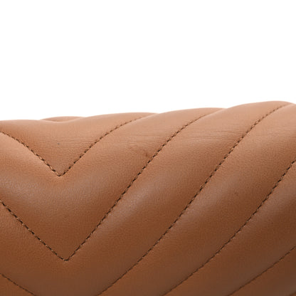 Chanel Calfskin Chevron Quilted Medium Boy Flap Beige 12 of 13