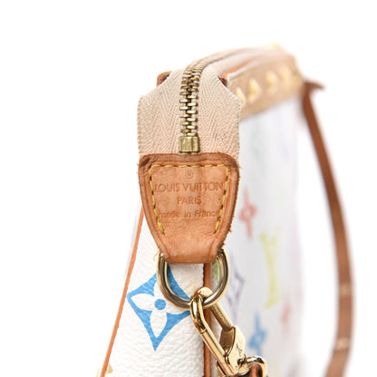 Louis Vuitton Monogram Multicolor Pochette Accessories White 7 of 7