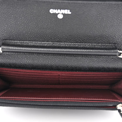 Chanel Caviar Quilted Wallet on Chain WOC Black 5 of 13