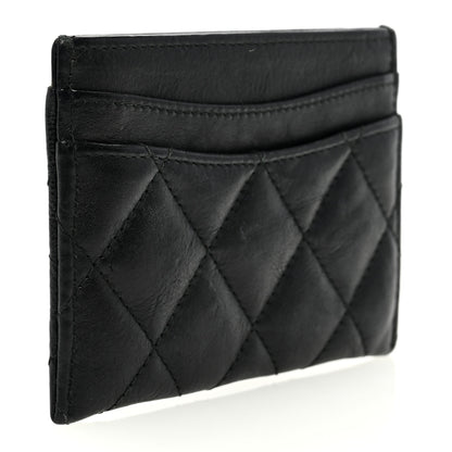 Chanel Calfskin Quilted Card Holder So Black 3 of 7
