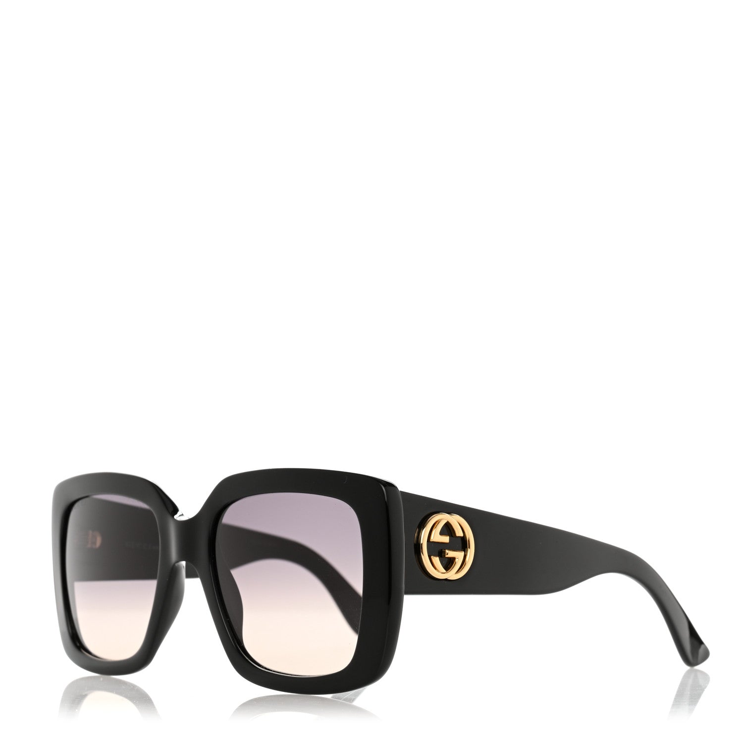 Gucci Acetate Square Frame Sunglasses GG3814S Black 1 of 8