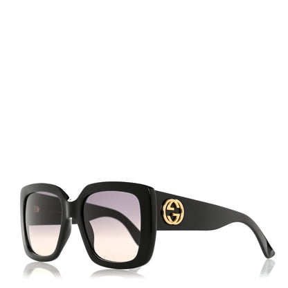 Gucci Acetate Square Frame Sunglasses GG3814S Black 1 of 8