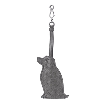Bottega Veneta Nappa Intrecciato Dog Bag Charm Light Grey 1 of 5
