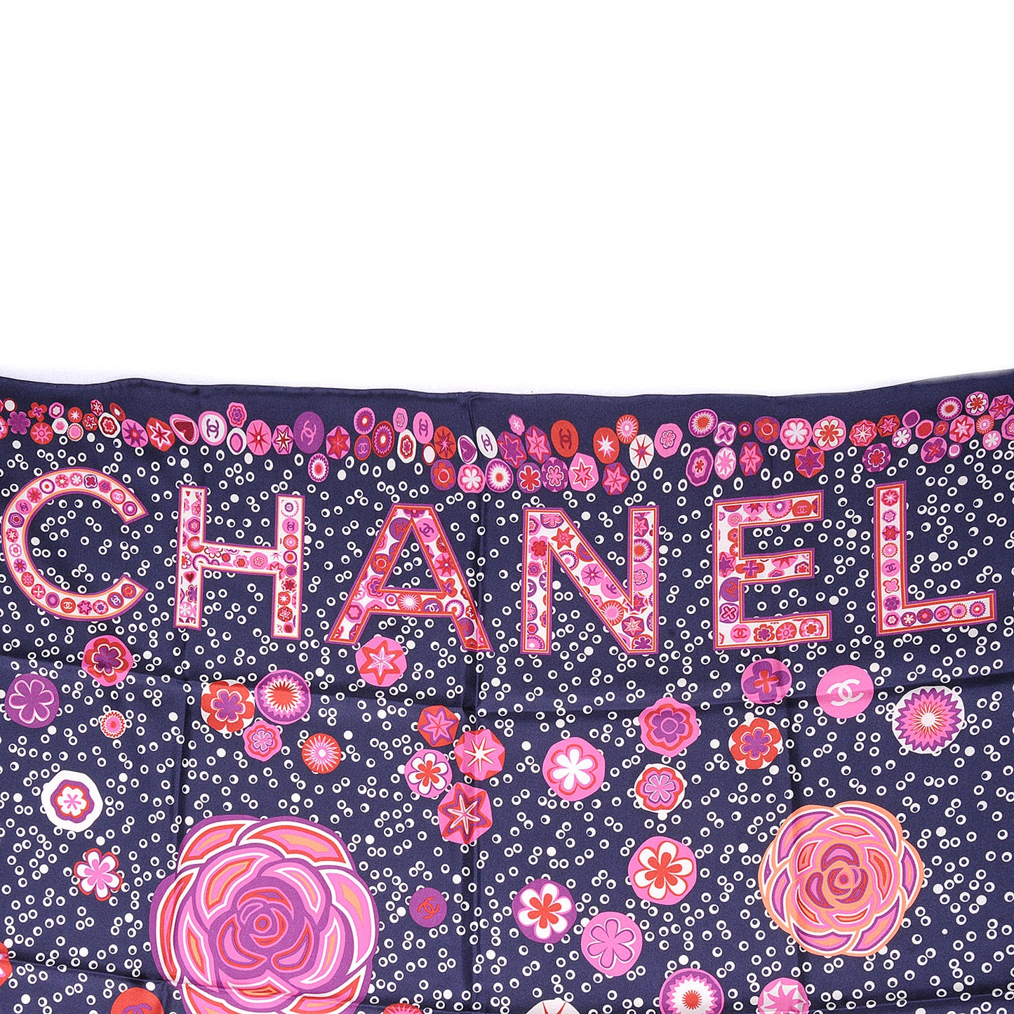Silk Camellia Flower Scarf
