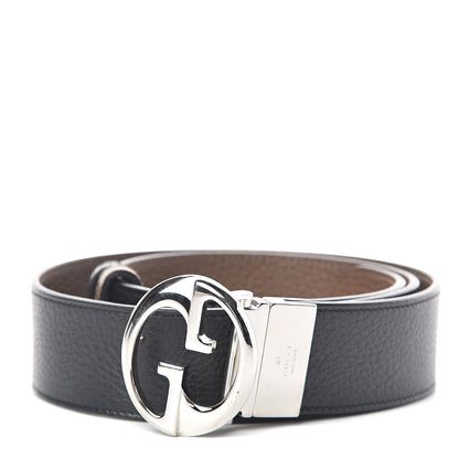 Gucci Calfskin 1973 Reversible Belt 85 34 Black Brown 1 of 6