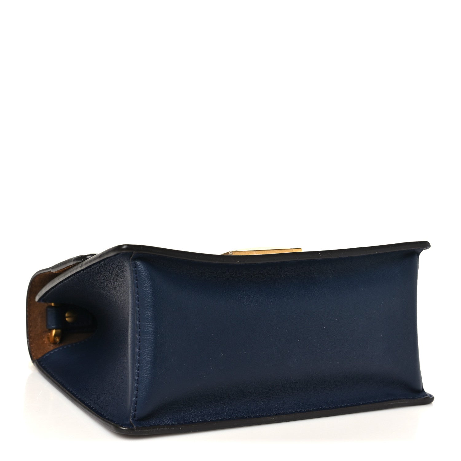 Fendi Vitello Grace Matte Small Kan U Shoulder Bag Midnight 3 of 9
