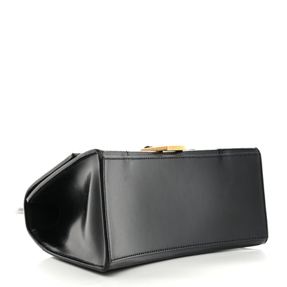 Balenciaga Shiny Box Calfskin Small Hourglass Top Handle Bag Black 4 of 9