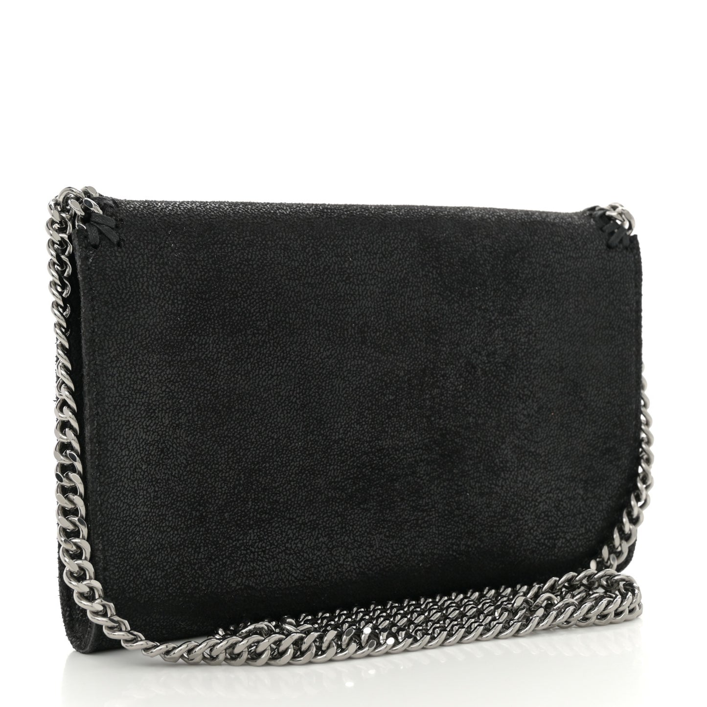 Shaggy Deer Mini Falabella Crossbody Bag Black
