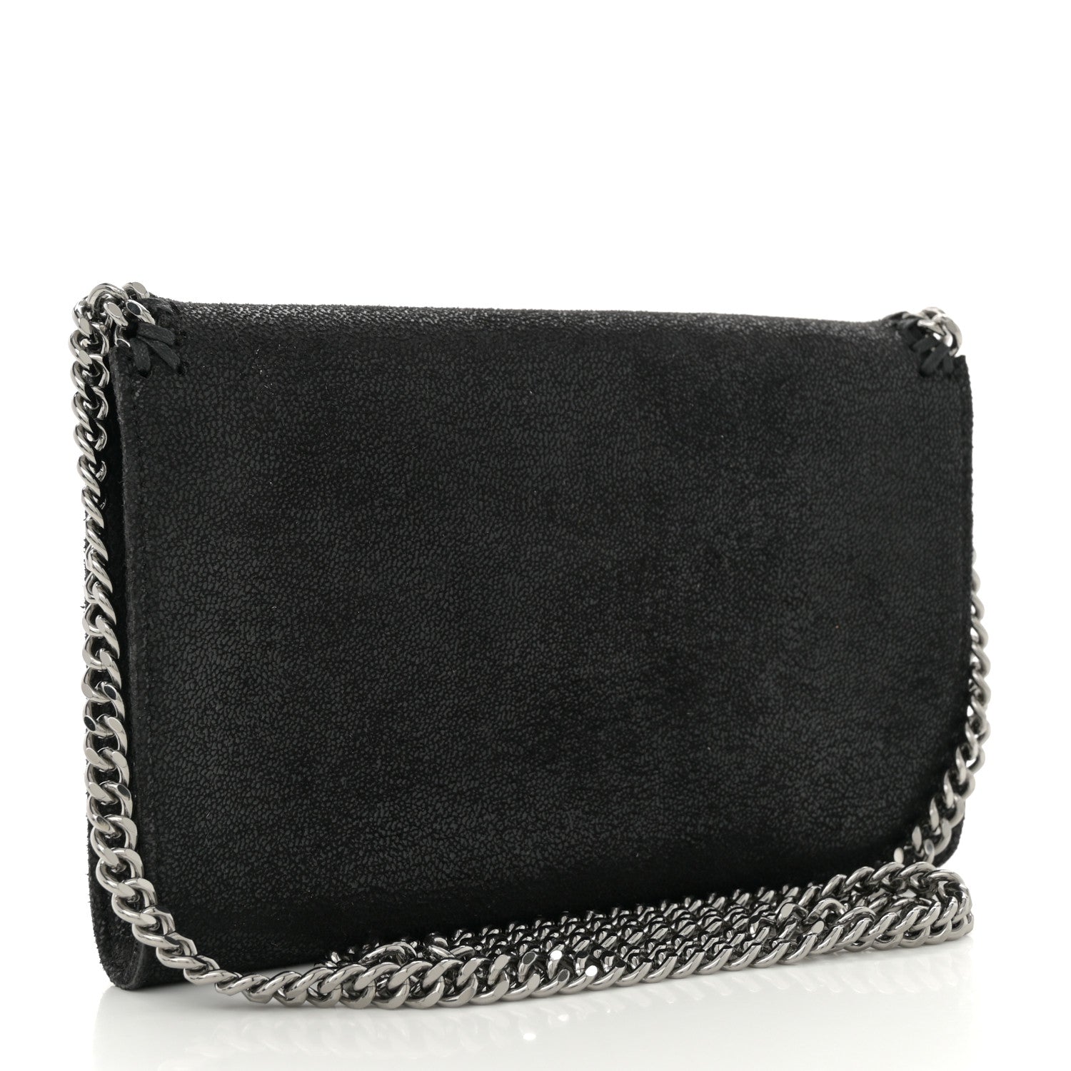 Stella McCartney Shaggy Deer Mini Falabella Crossbody Bag Black 3 of 9