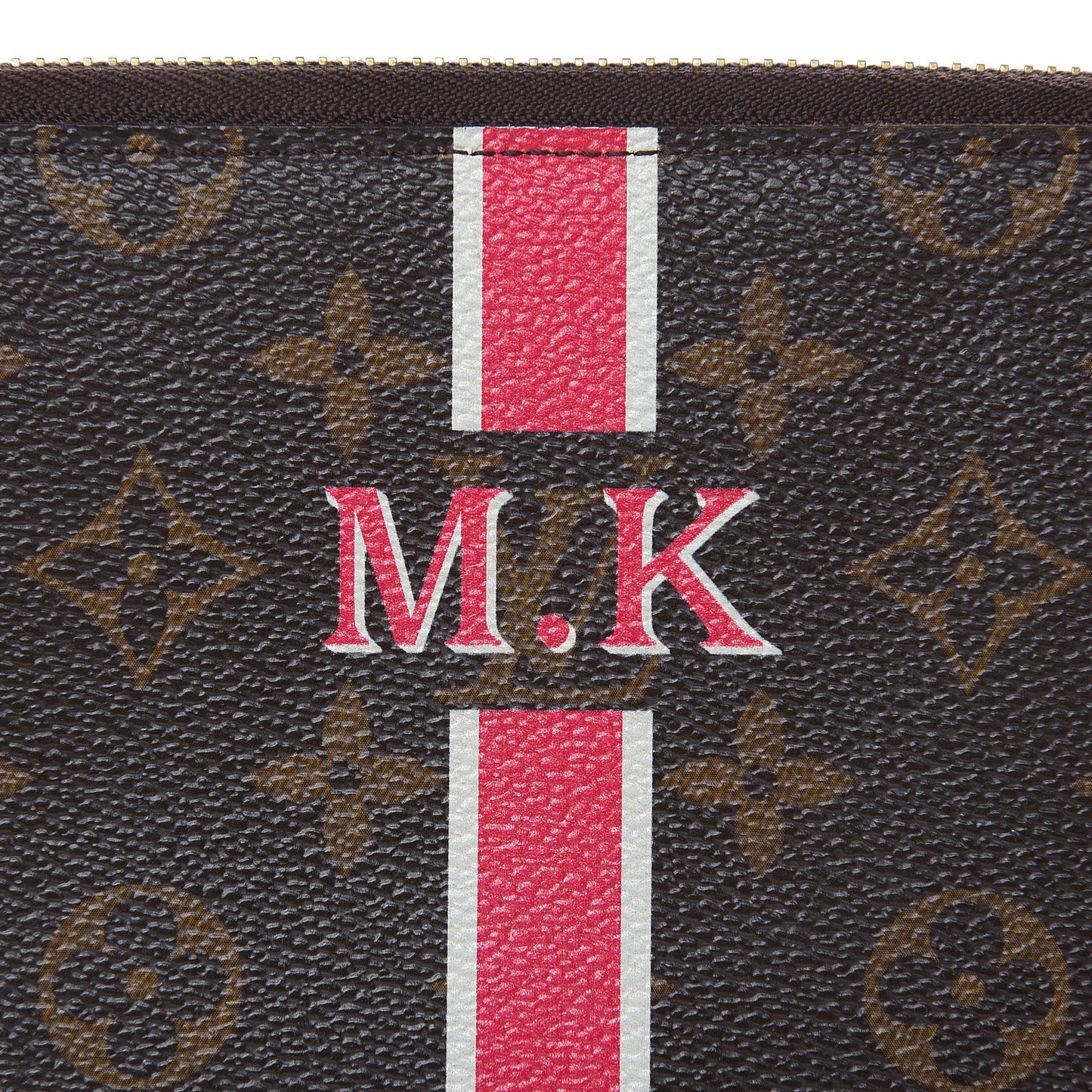 Monogram My LV Heritage Zippy Organizer Wallet Fuchsia White