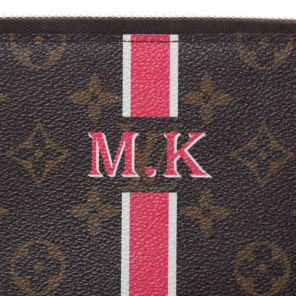 Louis Vuitton Monogram My LV Heritage Zippy Organizer Wallet Fuchsia White 9 of 12