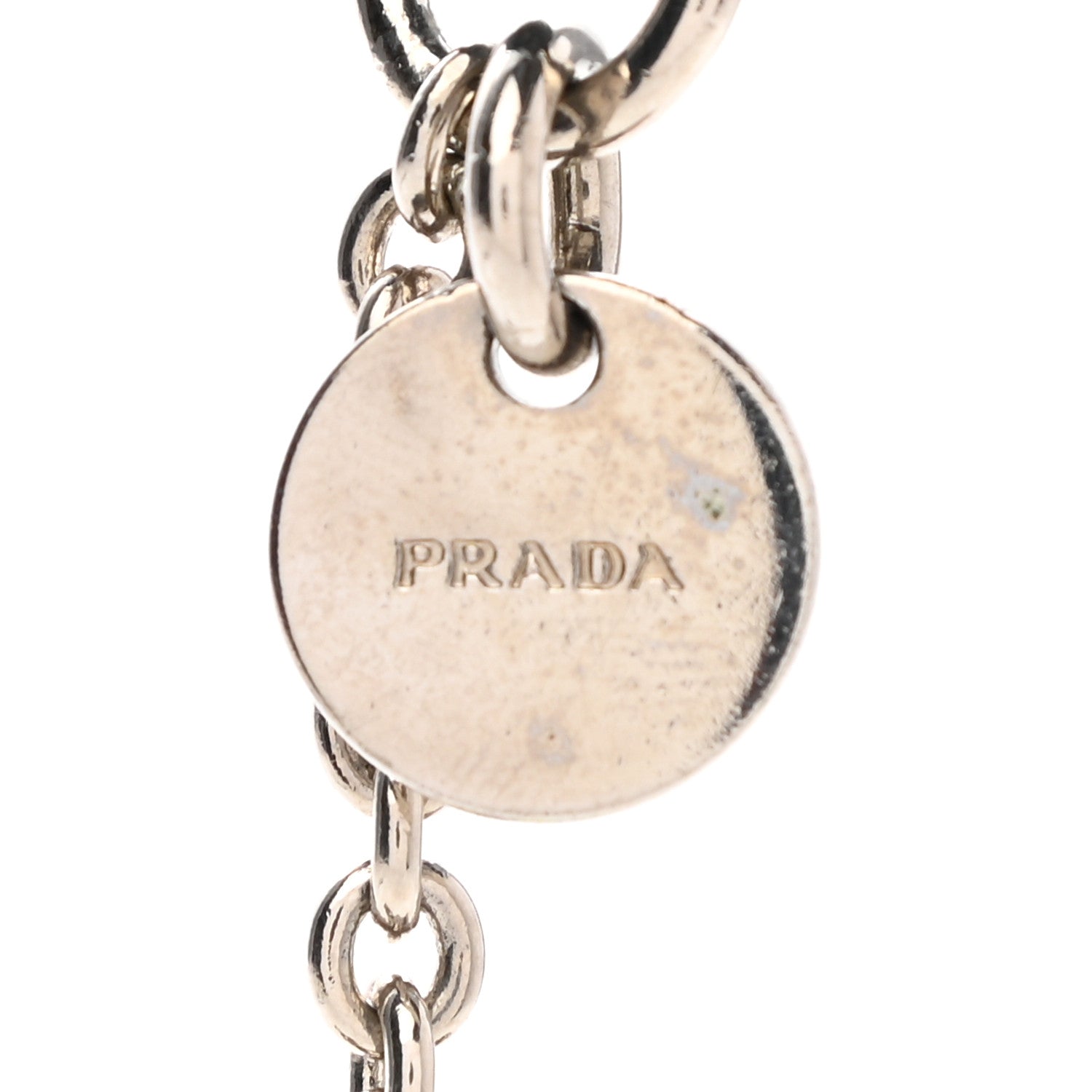 Prada Metal Saffiano Dog Charm Black 3 of 3