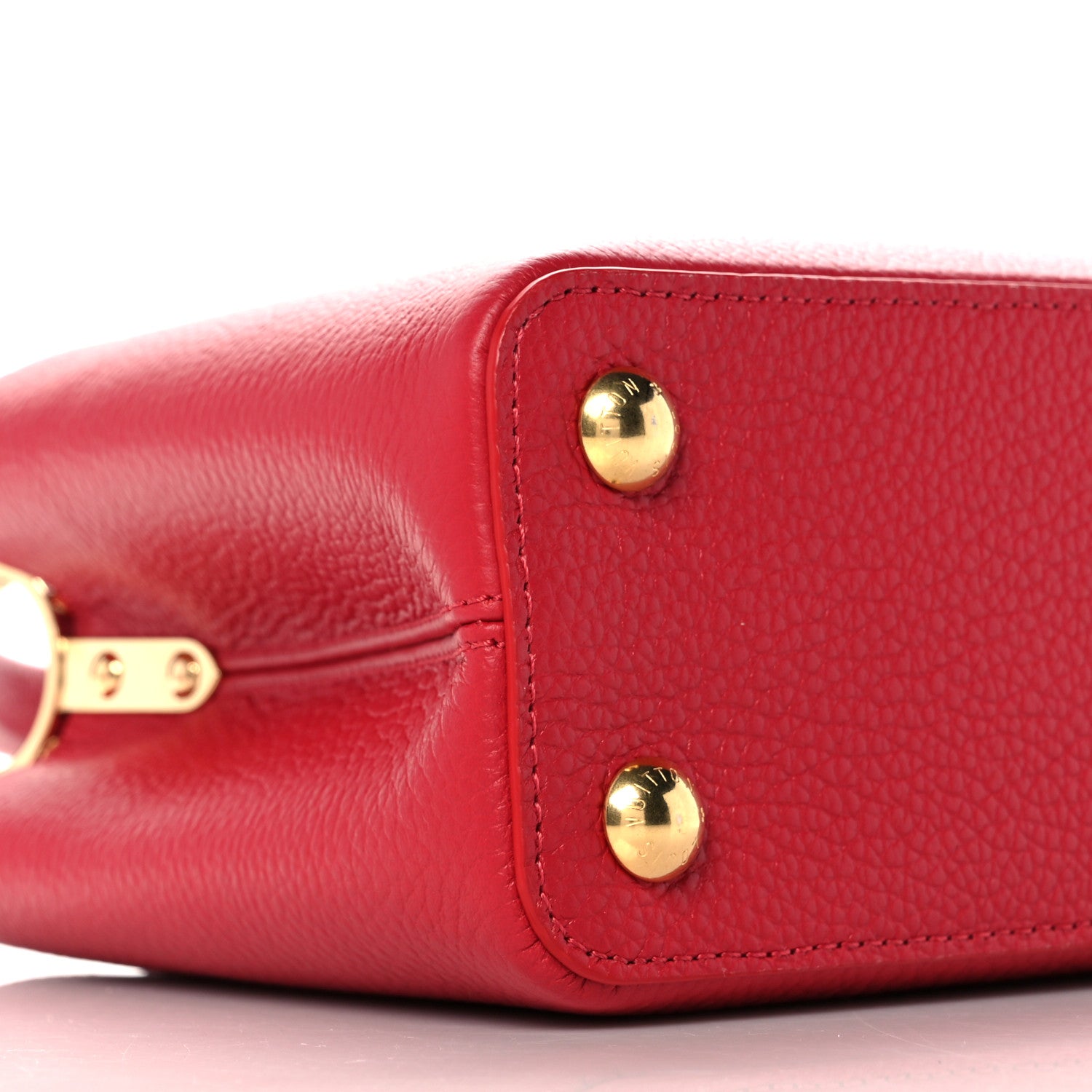 Louis Vuitton Taurillon Capucines BB Scarlet Red 8 of 9