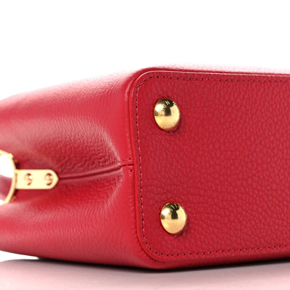 Louis Vuitton Taurillon Capucines BB Scarlet Red 8 of 9