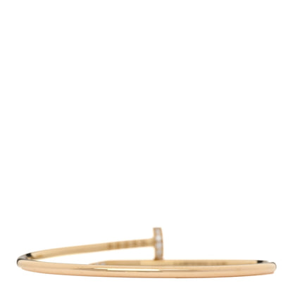 Cartier 18K Yellow Gold Diamond Small Juste Un Clou Bracelet 15 2 of 5