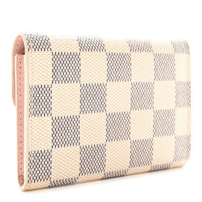 Louis Vuitton Damier Azur Rosalie Coin Purse Rose Ballerine 3 of 7
