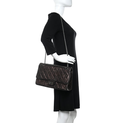 Chanel Metallic Aged Calfskin Quilted 2.55 Reissue 227 Flap Brown 2 of 5